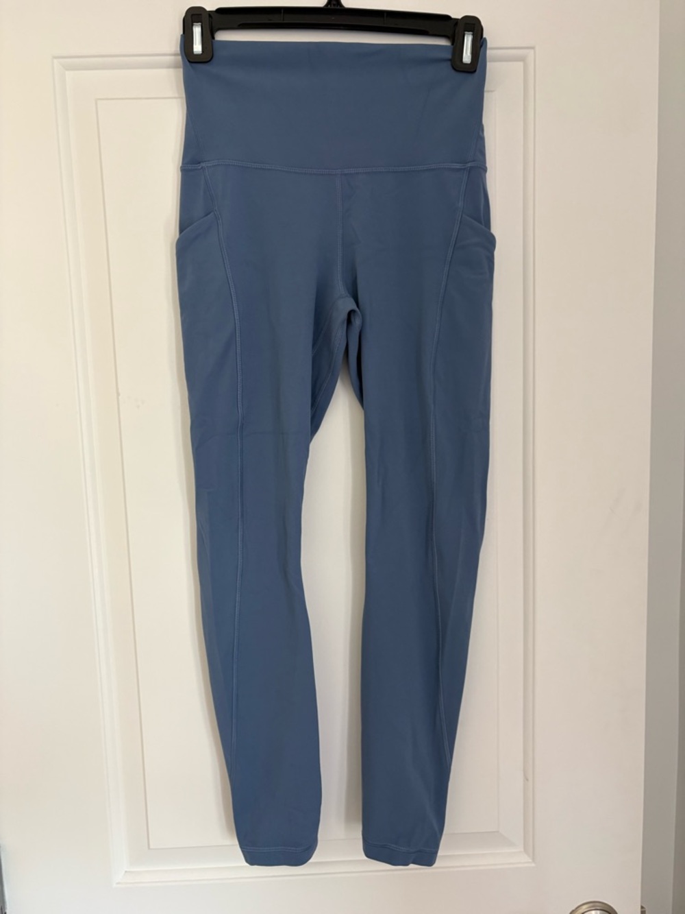 Lululemon High-Waist Blue Workout Leggings